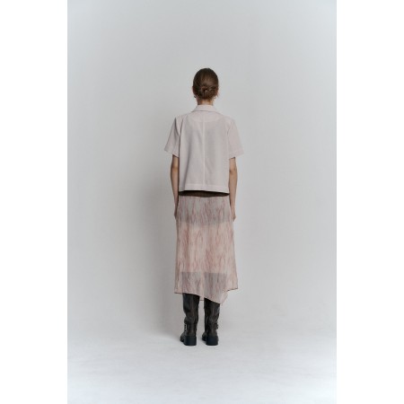 AVO GRADIENT WRAP SKIRT_ORANGE une grave pollution 