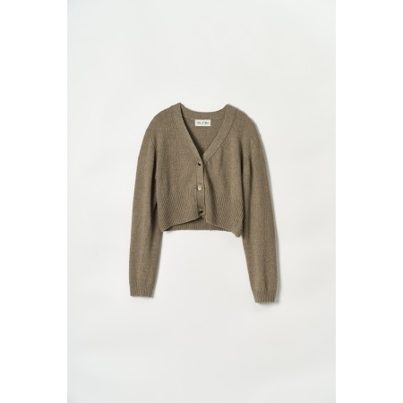 HANJI CARDIGAN SET_KHAKI livraison et retour toujours gratuits