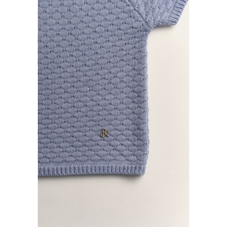 COMB ROUND SWEATER_SKYBLUE les ligaments