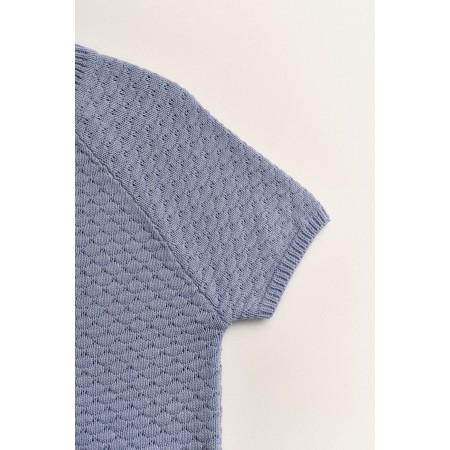 COMB ROUND SWEATER_SKYBLUE les ligaments