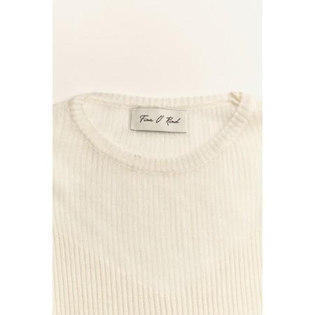 SEE-THROUGH CUTTING KNIT_IVORY hantent personnes