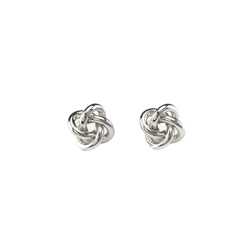 BUTTER CROSS EARRINGS_SILVER pas cheres