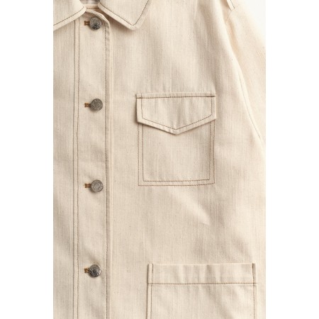 POCKET STITCH JACKET_IVORY de votre