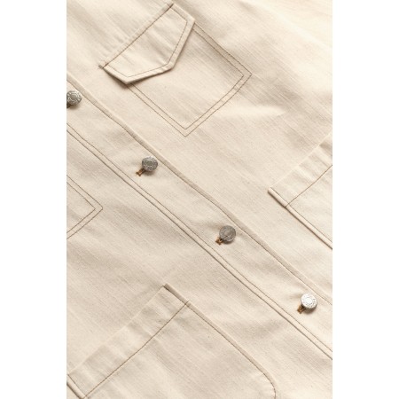 POCKET STITCH JACKET_IVORY de votre