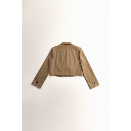 CROPPED LAYERED JACKET_BEIGE Toutes les collections ici