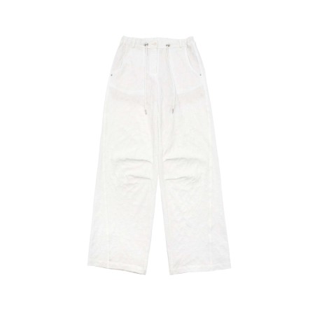 JACQUARD WIDE PANTS_WHITE soldes