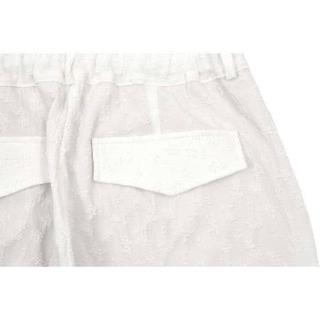 JACQUARD WIDE PANTS_WHITE soldes