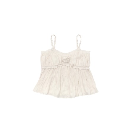 ROMANTIC FRILL SLEEVELESS BLOUSE_IVORY les ligaments