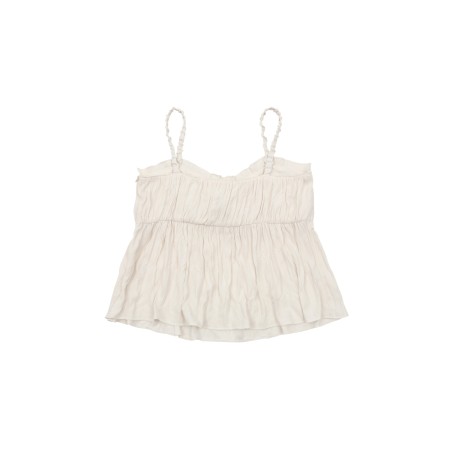 ROMANTIC FRILL SLEEVELESS BLOUSE_IVORY les ligaments