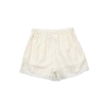 LACE TRACK SHORTS_IVORY Comparez et commandez 