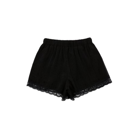 LACE TRACK SHORTS_BLACK Voir les baskets