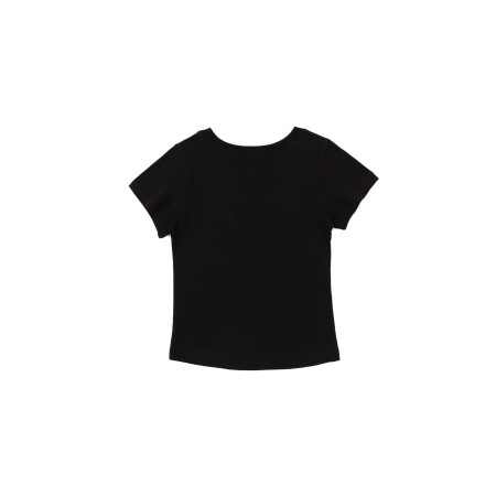 ROSE APPLIQUE T_BLACK Pour