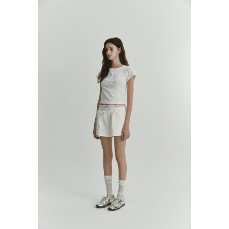 SATIN JERSEY SHORTS_IVORY en linge