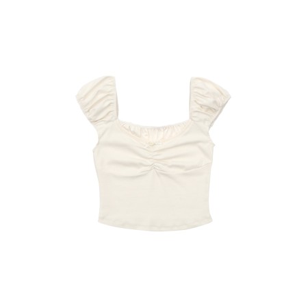 SATIN RIBBON CROP T_CREAM commande en ligne