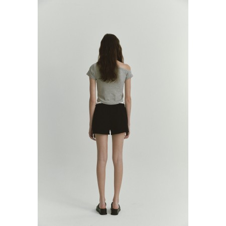 SATIN JERSEY SHORTS_BLACK shop