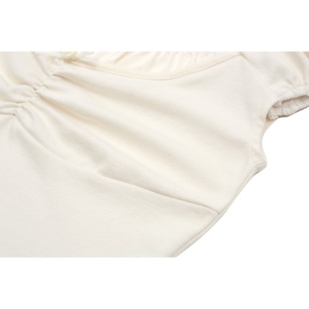 SATIN RIBBON CROP T_CREAM commande en ligne