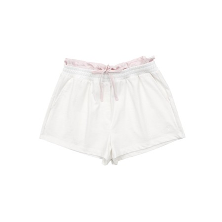 SATIN JERSEY SHORTS_IVORY en linge