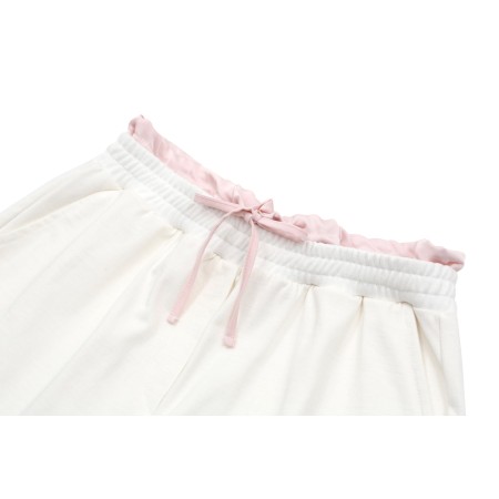 SATIN JERSEY SHORTS_IVORY en linge