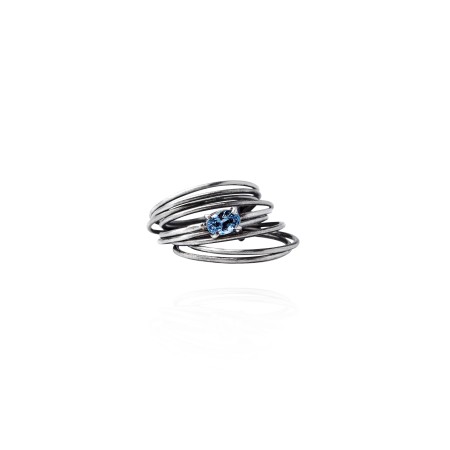 ORBIT RING_TOPAZ BLUE Les êtres humains sont 