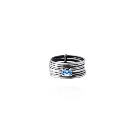 ORBIT RING_TOPAZ BLUE Les êtres humains sont 