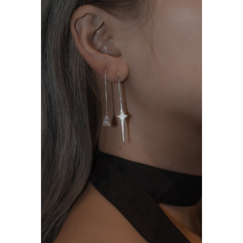 DAISY EARRINGS_UNBALANCE SILVER votre restaurant rapide dans 