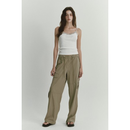 BELLA CARGO PANTS_KHAKI Jusqu'à 80% De Réduction