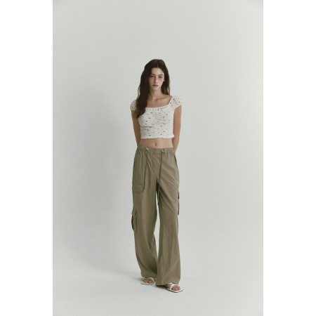 BELLA CARGO PANTS_KHAKI Jusqu'à 80% De Réduction