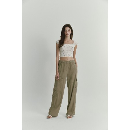 BELLA CARGO PANTS_KHAKI Jusqu'à 80% De Réduction