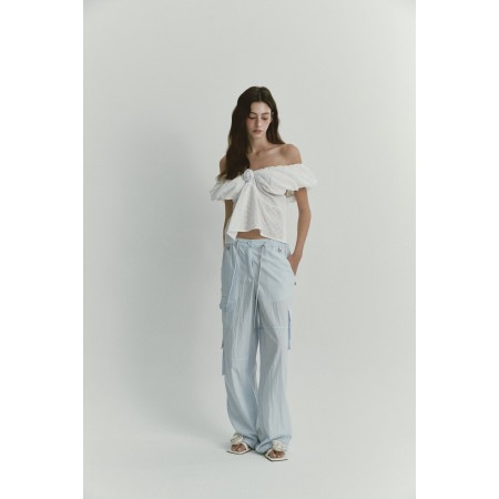 BELLA CARGO PANTS_SKY BLUE Economisez 