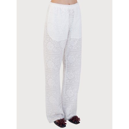 LACE EASY PANTS_WHITE outlet