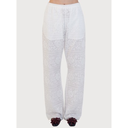 LACE EASY PANTS_WHITE outlet