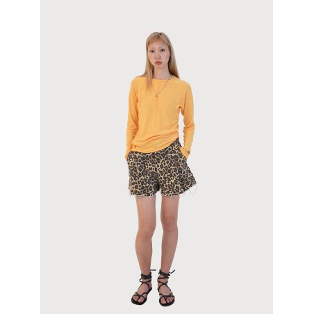 LEOPARD PRINTED TUCK SHORTS_LEO 50-70% off 