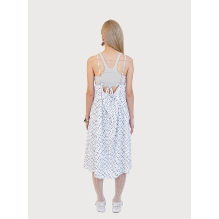 FLOWER TRIANGLE STRING DRESS_WHITE 50-70% off 