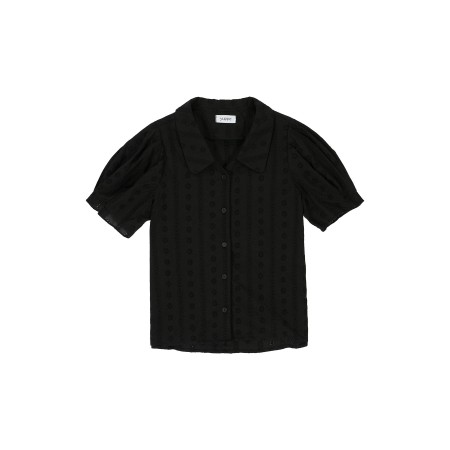 LACE PUFF SHIRT_BLACK de l' environnement