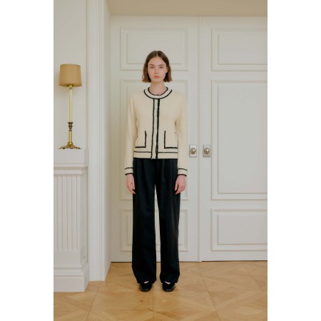 TWEED CARDIGAN_IVORY votre