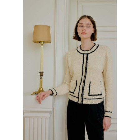 TWEED CARDIGAN_IVORY votre