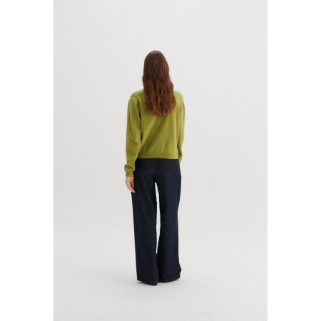 BEANS CASHMERE CARDIGAN_LIGHT GREEN livraison et retour toujours gratuits