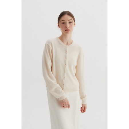 BEANS CASHMERE CARDIGAN_IVORY Vous souhaitez 