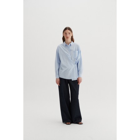 UNBALANCE SHIRT_LIGHT BLUE pas chere