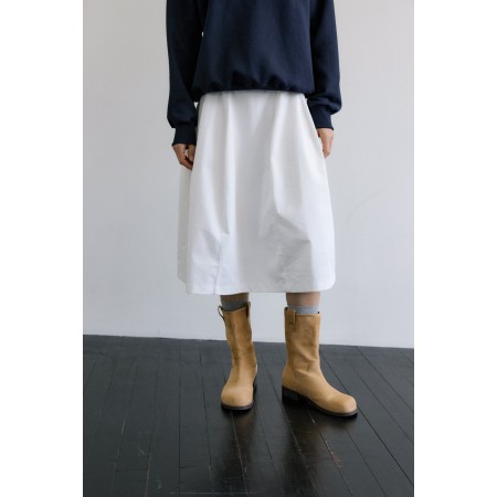 WAVY VOLUME SKIRT_IVORY Voir les baskets