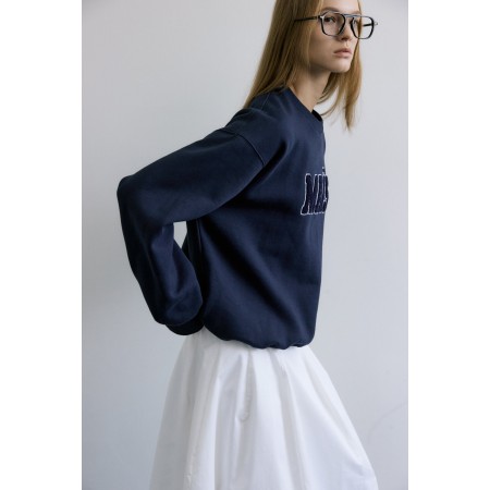 MAIS BOUCLE LOGO SWEAT SHIRT _ NAVY Faites des économies