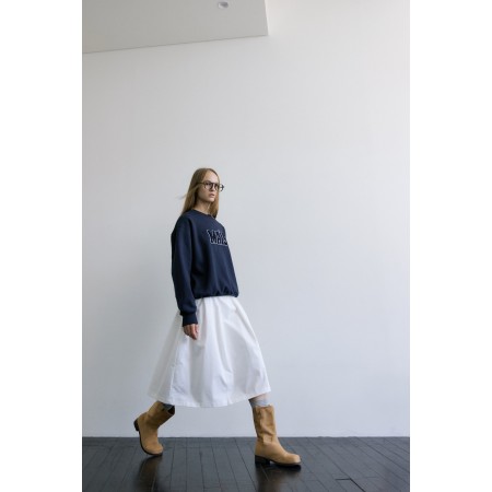 WAVY VOLUME SKIRT_IVORY Voir les baskets