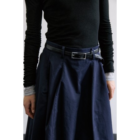 WAVY VOLUME SKIRT_NAVY votre