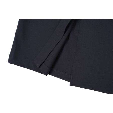 WOOL LINE SKIRT_CHARCOAL Amélioration de cerveau avec