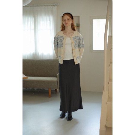 TRIANGLE CARDIGAN_IVORY pas chere