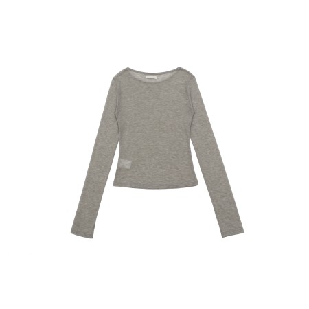 AS BASIC SEE-THROUGH T_MELANGE GREY Comparez plus de prix