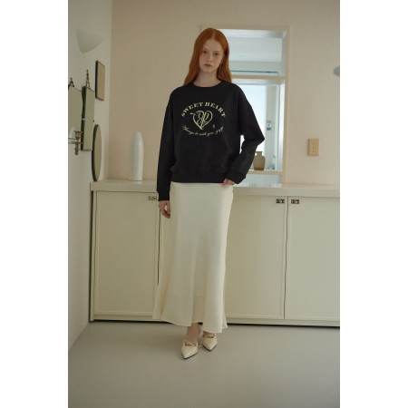 HEART SWEATSHIRT_BLACK soldes