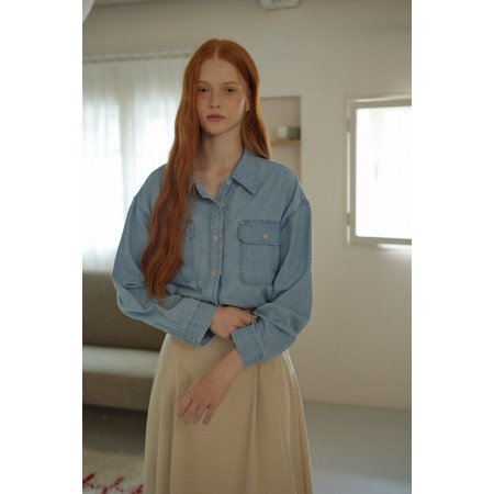 DENIM OVER SHIRT_BLUE commande en ligne