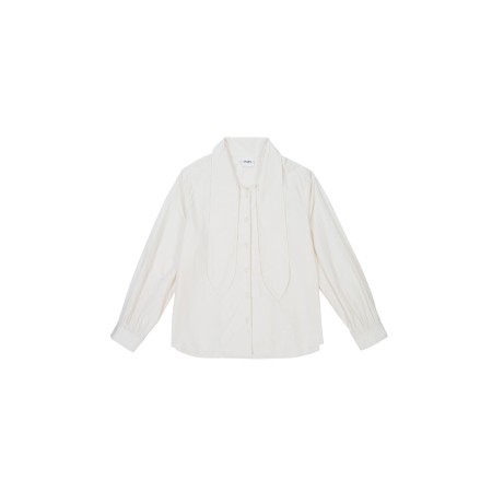 TIE COTTON SHIRT_CREAM l'achat 