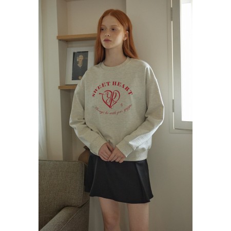 HEART SWEATSHIRT_OATMEAL paiement sécurisé